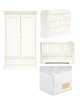 Oxford 4 Piece Cotbed set with Dresser Changer, Wardrobe and Essential Fibre Mattress image number 1